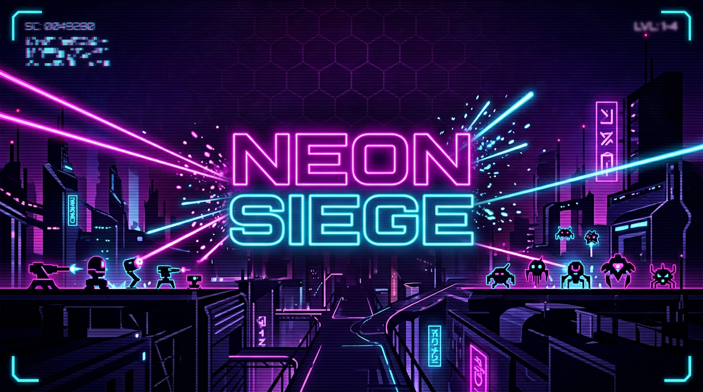 Neon Siege interactive game preview